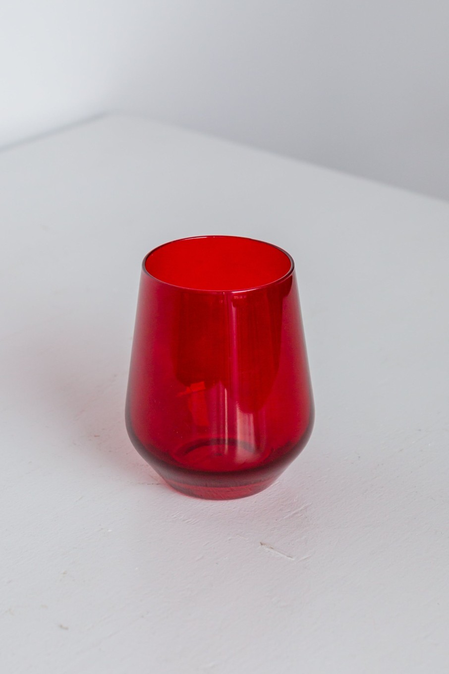 Glassware Estelle Colored Glass | Estelle Colored Wine Stemless - Set Of 6 {Red}