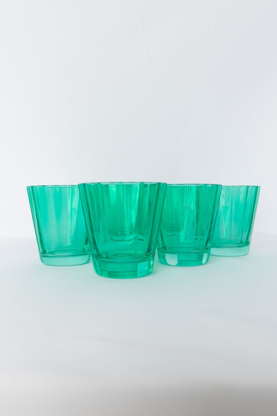 Glassware Estelle Colored Glass | Estelle Colored Sunday Low Balls - Set Of 6 {Kelly Green}