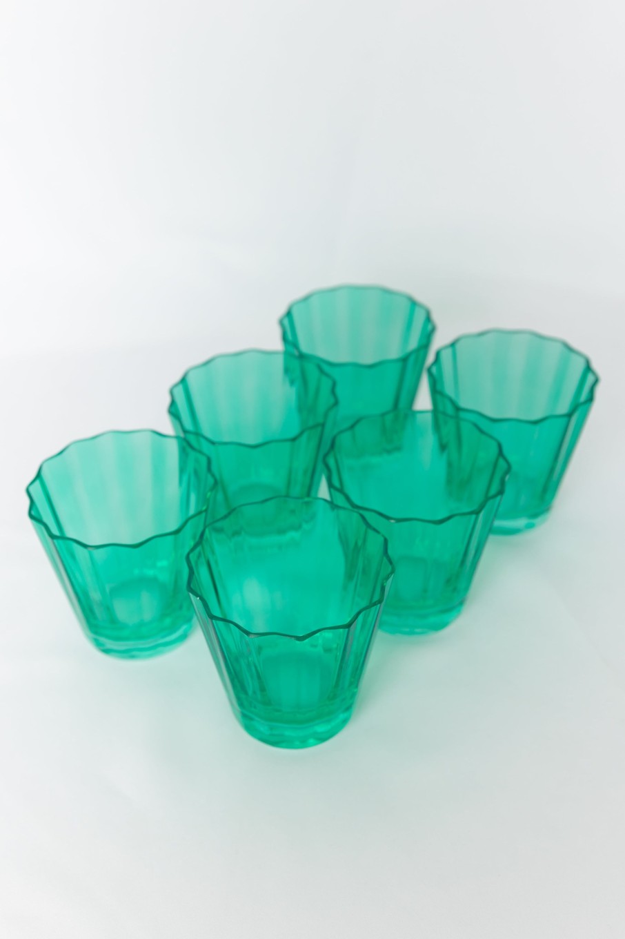 Glassware Estelle Colored Glass | Estelle Colored Sunday Low Balls - Set Of 6 {Kelly Green}