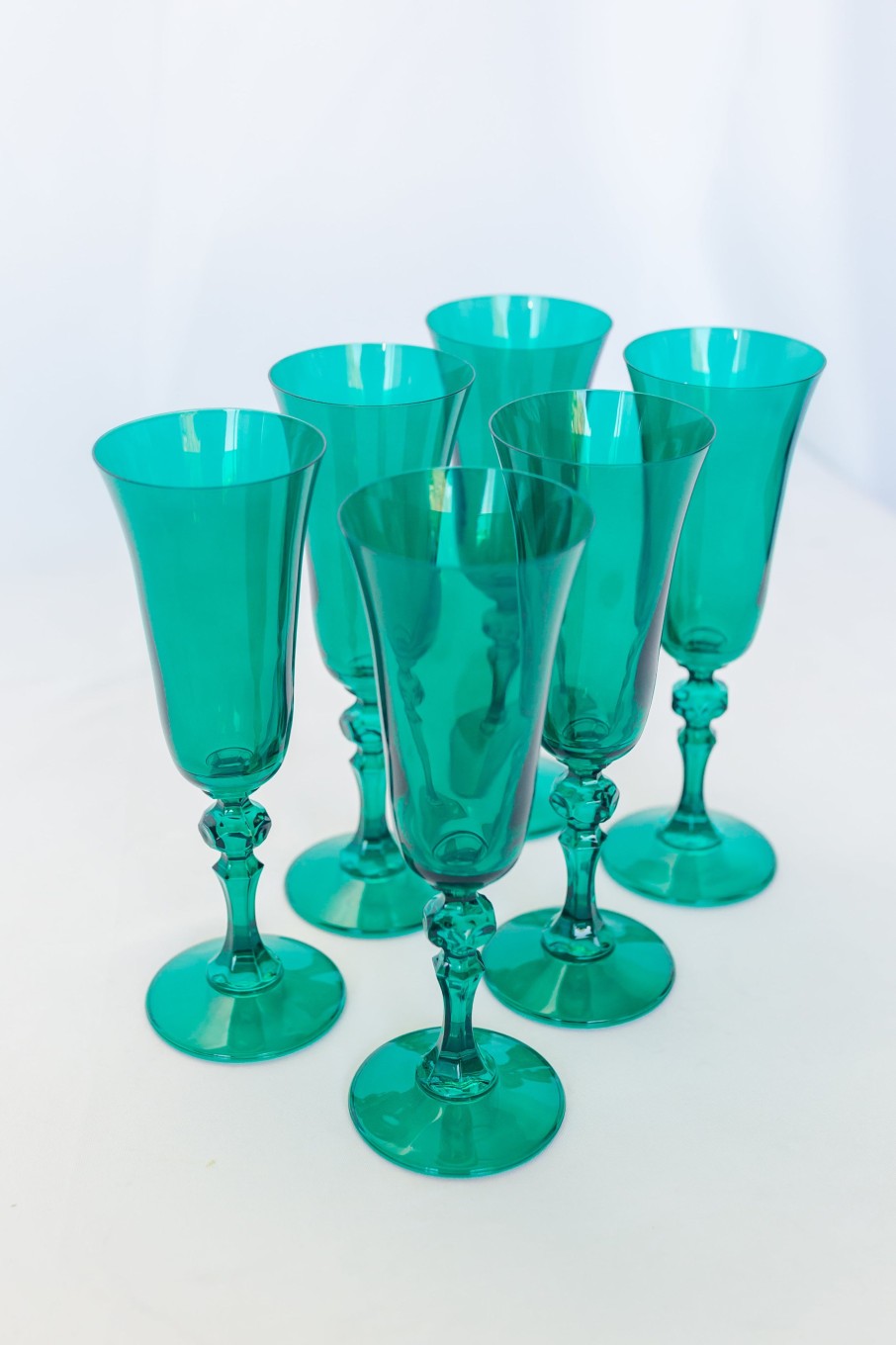 Glassware Estelle Colored Glass | Estelle Colored Regal Flute - Set Of 6 {Emerald Green}