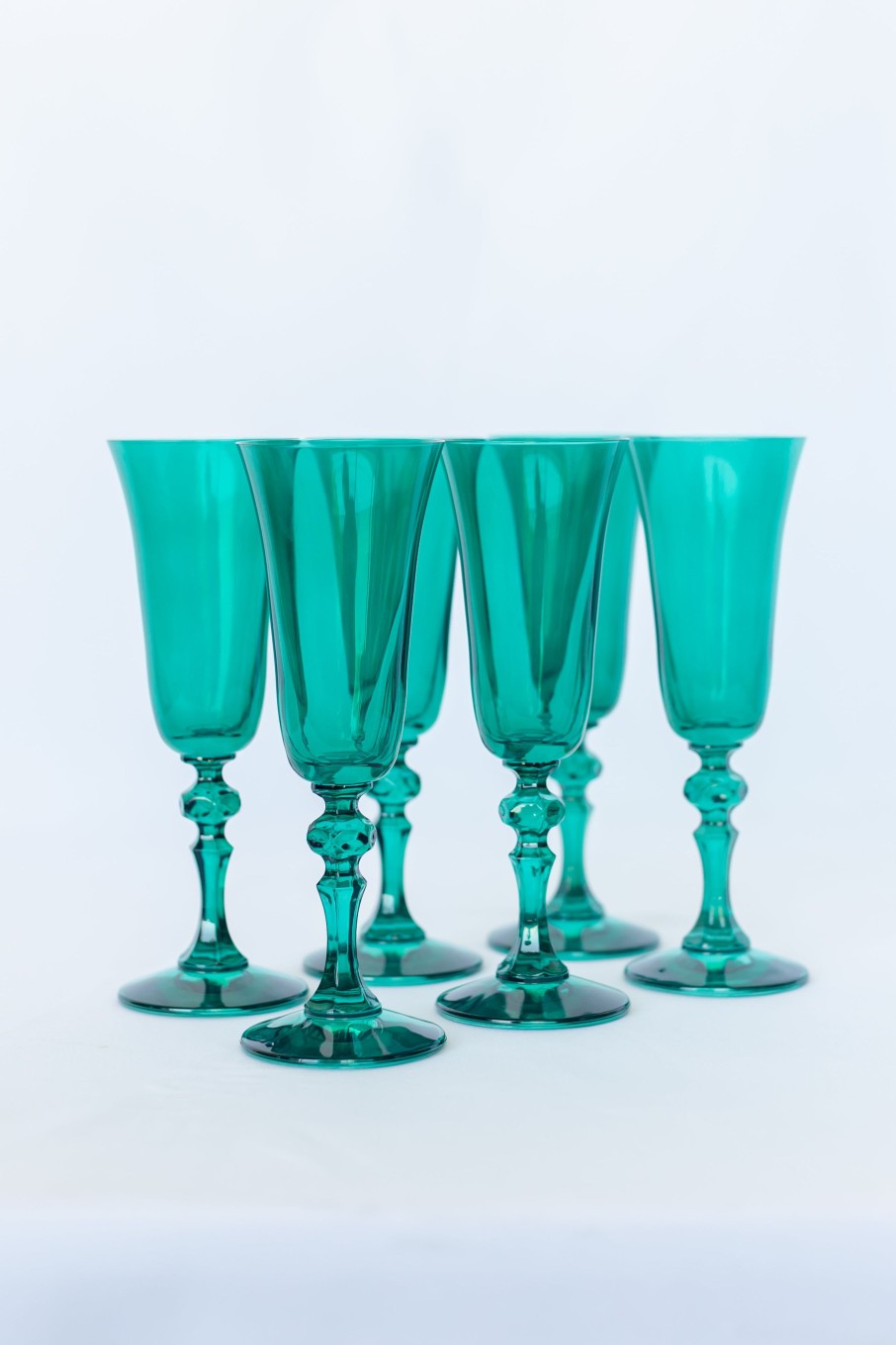 Glassware Estelle Colored Glass | Estelle Colored Regal Flute - Set Of 6 {Emerald Green}