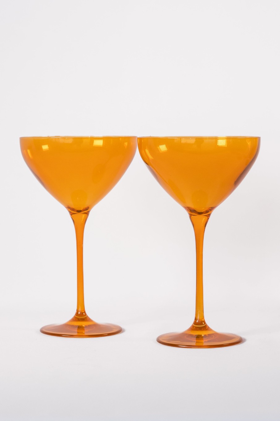 Glassware Estelle Colored Glass | Estelle Colored Martini Glass - Set Of 2 {Butterscotch}