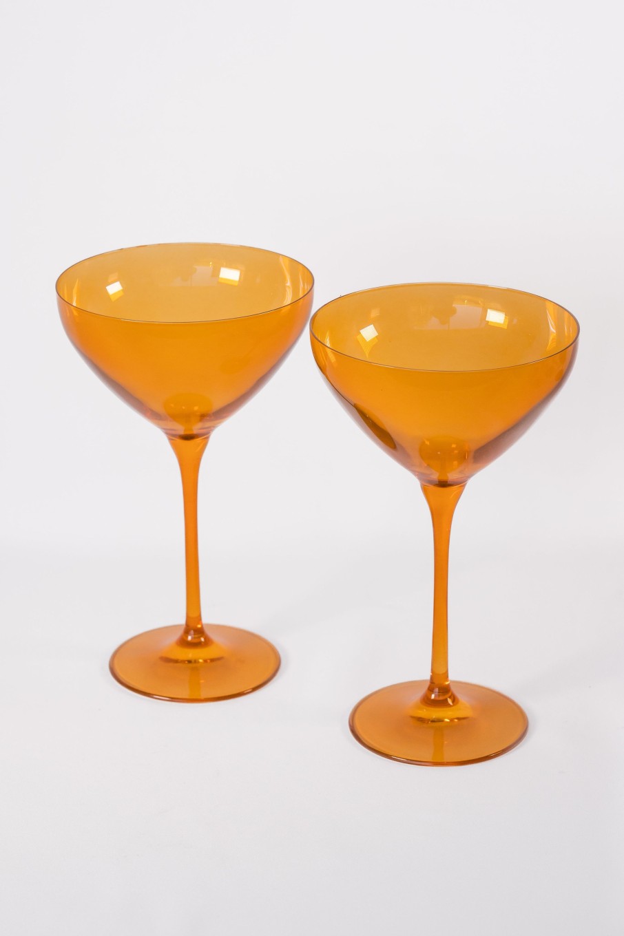 Glassware Estelle Colored Glass | Estelle Colored Martini Glass - Set Of 2 {Butterscotch}