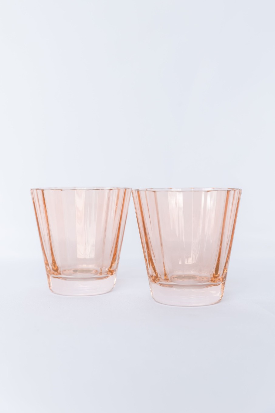 Glassware Estelle Colored Glass | Estelle Colored Sunday Low Balls - Set Of 2 {Blush Pink}