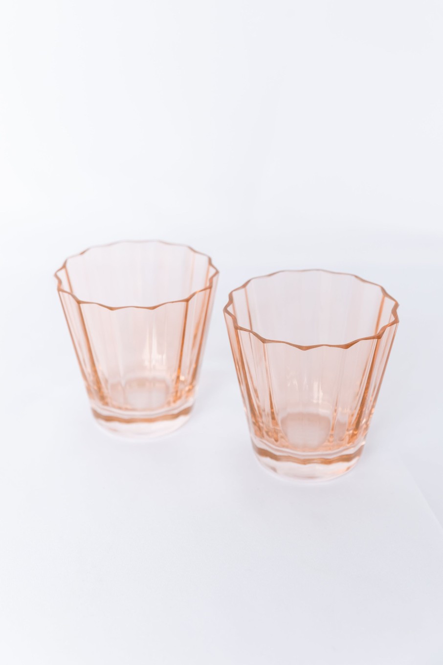 Glassware Estelle Colored Glass | Estelle Colored Sunday Low Balls - Set Of 2 {Blush Pink}