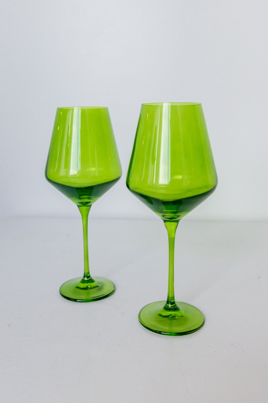 Glassware RH Signature Co. | Estelle Colored Wine Stemware - Set Of 2 {Forest Green}