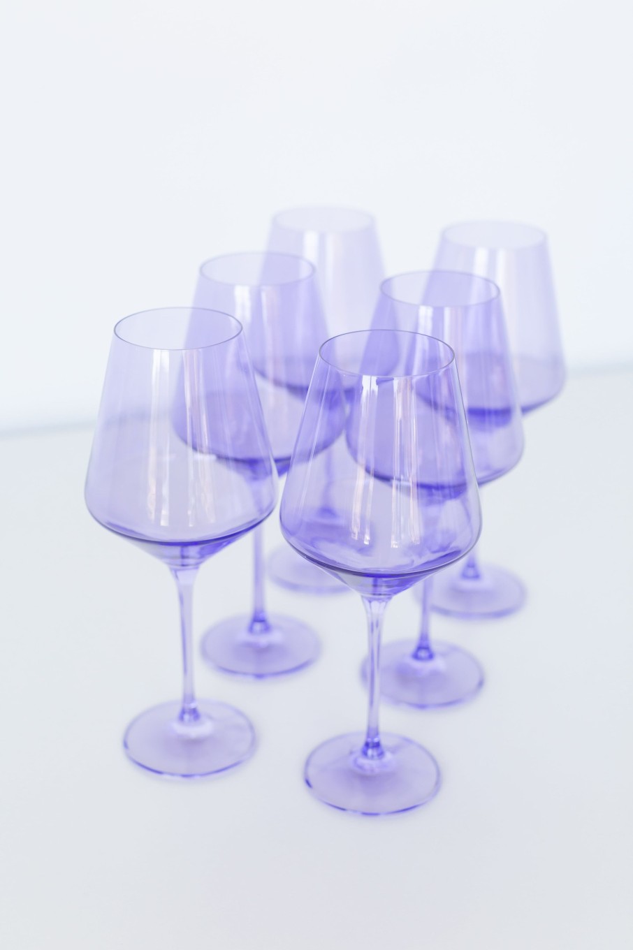 Glassware RH Signature Co. | Estelle Colored Wine Stemware - Set Of 6 {Lavender}