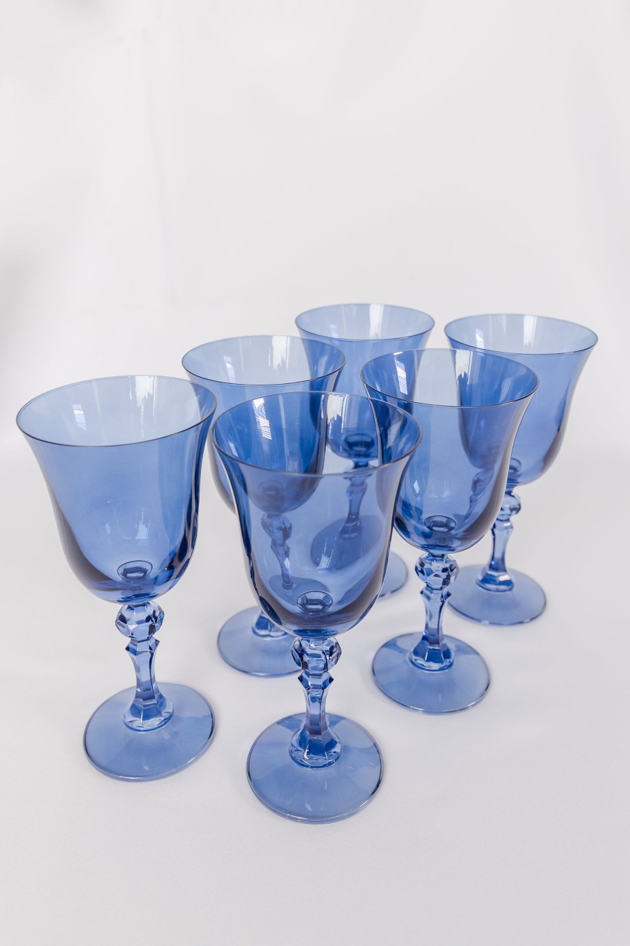 Glassware RH Signature Co. | Estelle Colored Regal Goblet - Set Of 6 {Cobalt Blue}