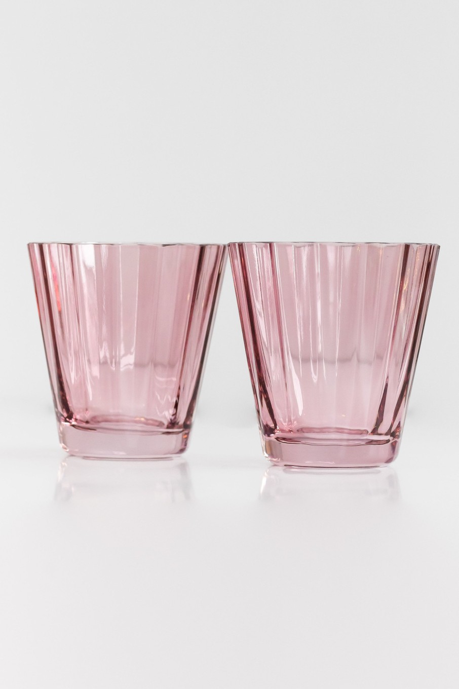 Glassware Estelle Colored Glass | Estelle Colored Sunday Low Balls - Set Of 2 {Rose}