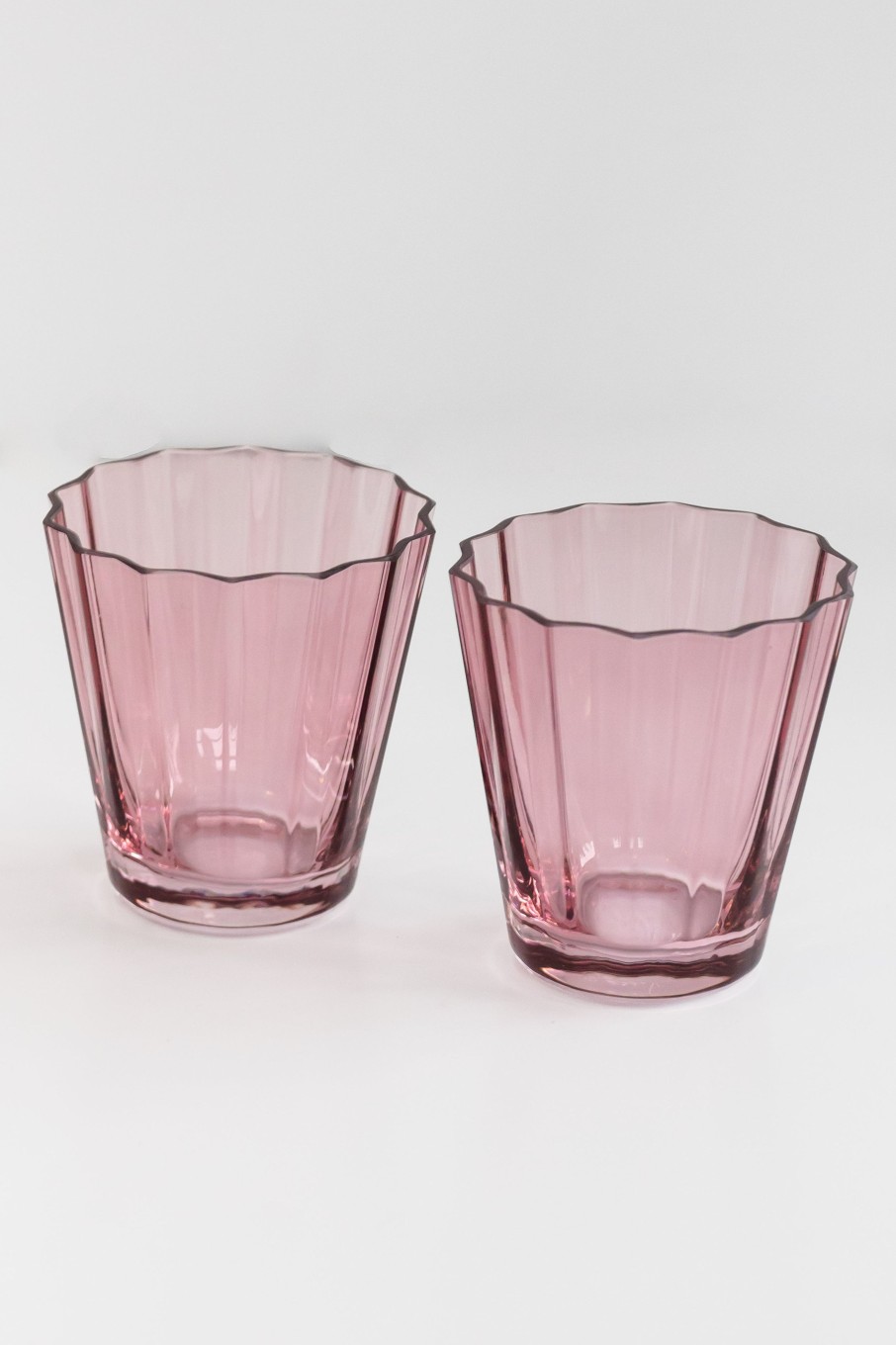 Glassware Estelle Colored Glass | Estelle Colored Sunday Low Balls - Set Of 2 {Rose}