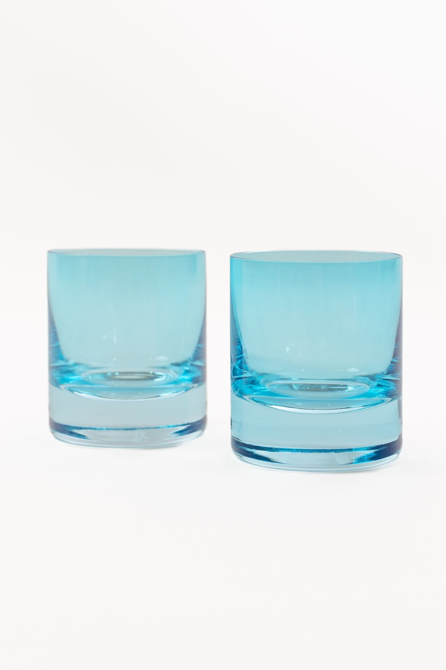 Limited Edition Holiday Estelle Colored Glass | Estelle Colored Rocks Glass - Set Of 2 {Ocean Blue}