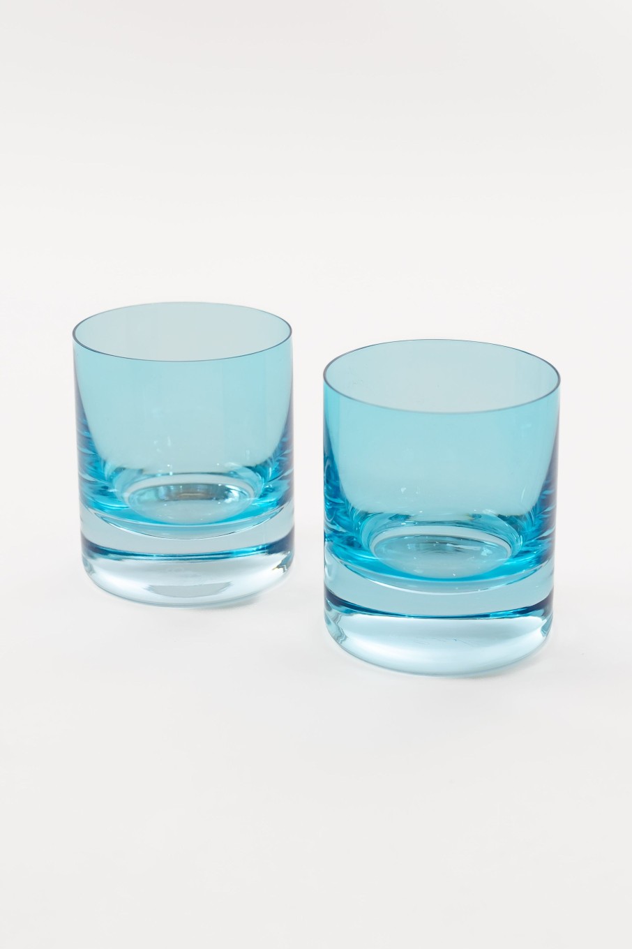 Limited Edition Holiday Estelle Colored Glass | Estelle Colored Rocks Glass - Set Of 2 {Ocean Blue}