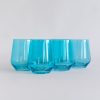 Glassware Estelle Colored Glass | Estelle Colored Wine Stemless - Set Of 6 {Ocean Blue}