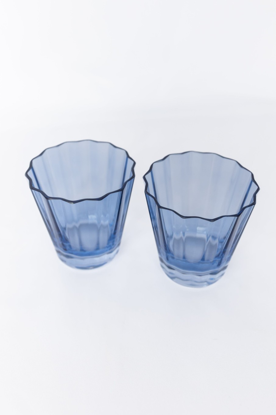 Glassware Estelle Colored Glass | Estelle Colored Sunday Low Balls - Set Of 2 {Cobalt Blue}