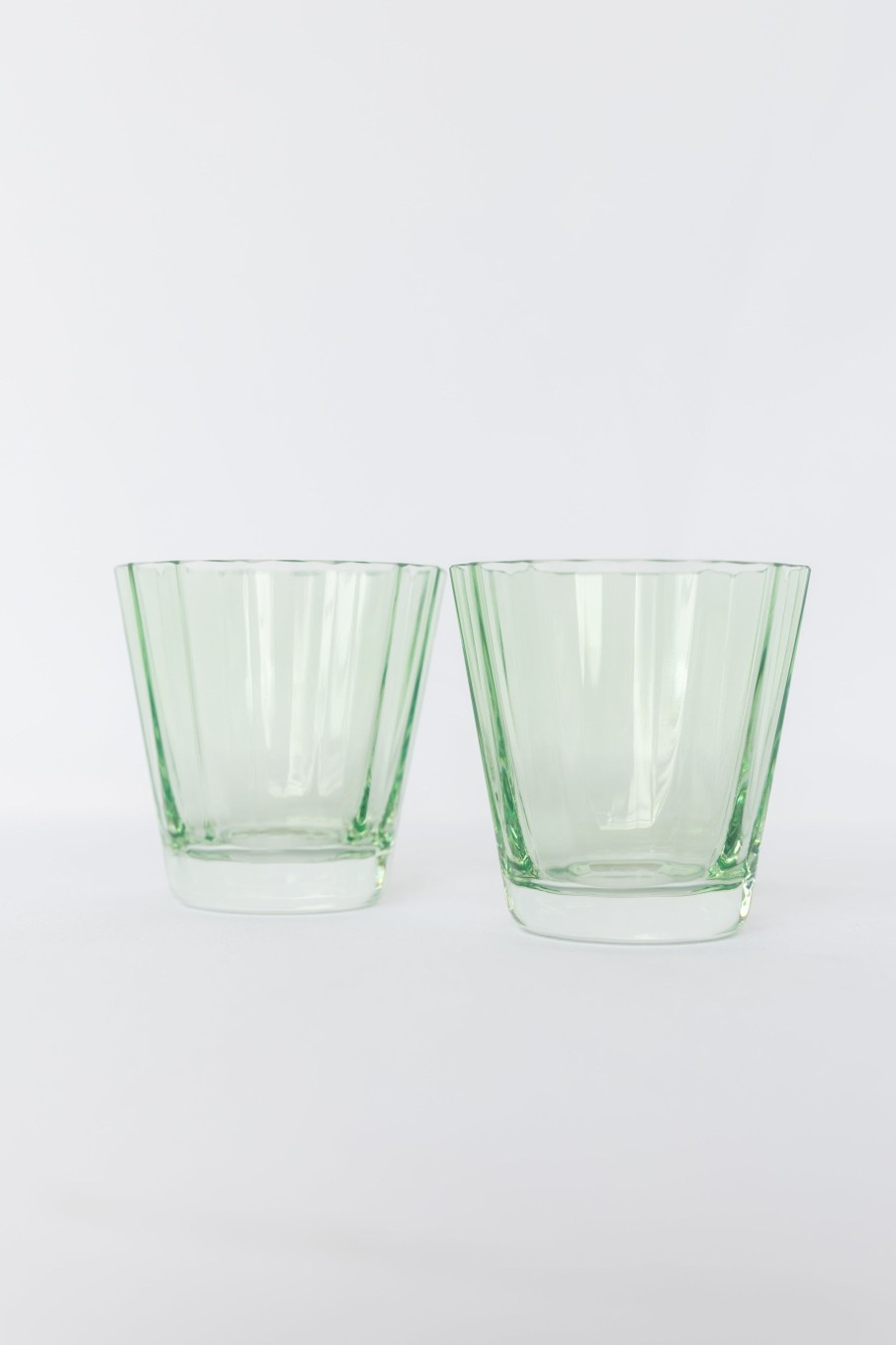 Glassware Estelle Colored Glass | Estelle Colored Sunday Low Balls - Set Of 2 {Mint Green}