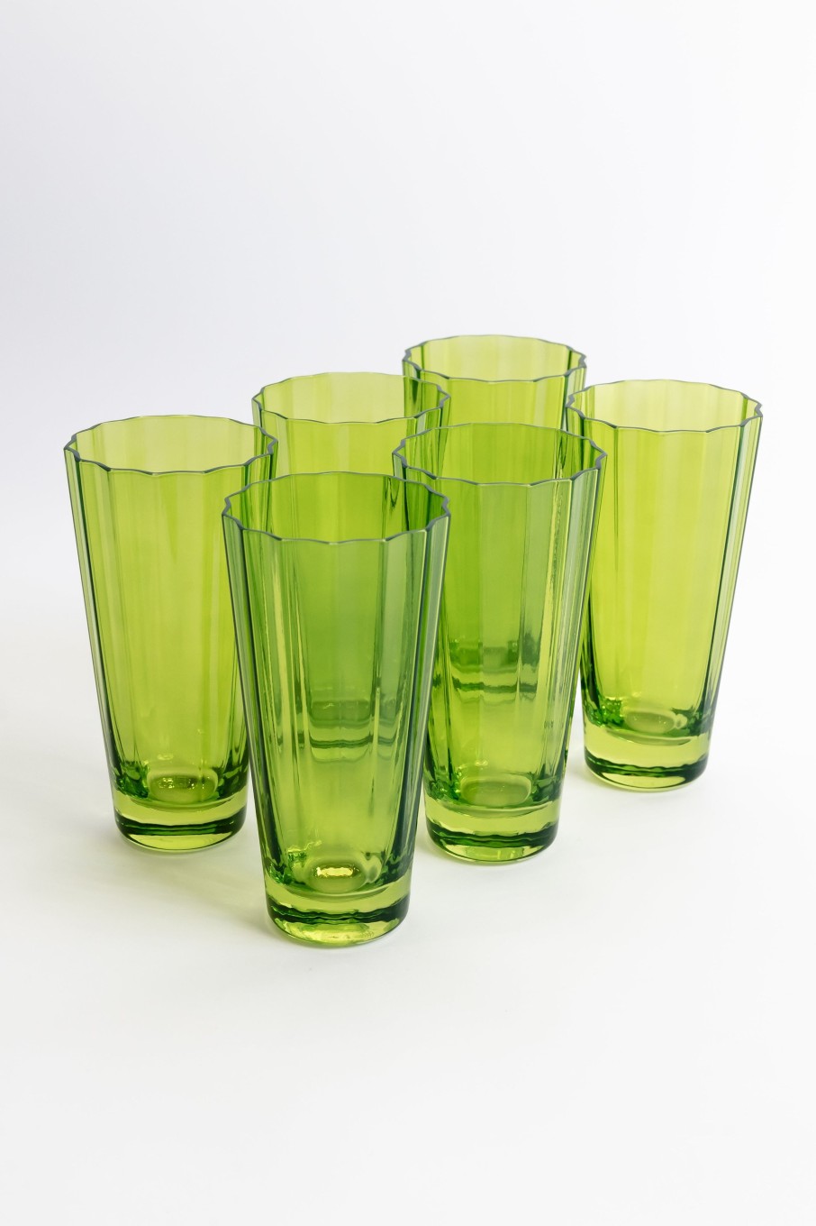 Glassware Estelle Colored Glass | Estelle Colored Sunday High Balls - Set Of 6 {Forest Green}