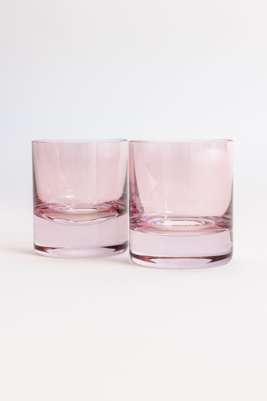 Limited Edition Holiday Estelle Colored Glass | Estelle Colored Rocks Glass - Set Of 2 {Rose}