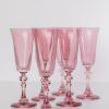 Glassware Estelle Colored Glass | Estelle Colored Regal Flute - Set Of 6 {Rose}