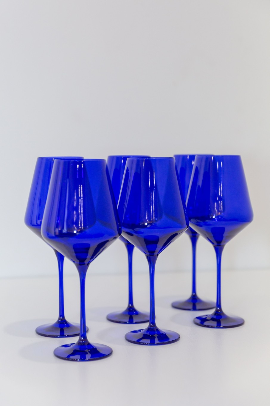 Glassware Estelle Colored Glass | Estelle Colored Wine Stemware - Set Of 6 {Royal Blue}