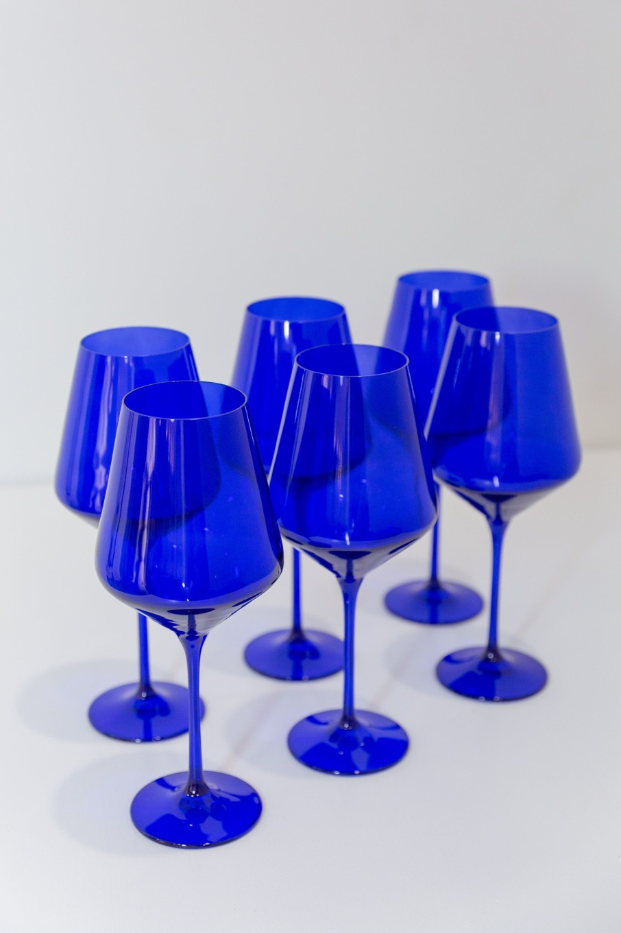 Glassware Estelle Colored Glass | Estelle Colored Wine Stemware - Set Of 6 {Royal Blue}