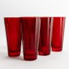 Limited Edition Holiday Estelle Colored Glass | Estelle Colored Sunday High Balls - Set Of 6 {Red}