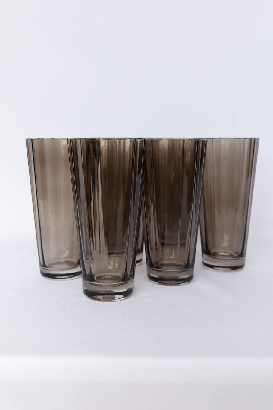 Glassware Estelle Colored Glass | Estelle Colored Sunday Collection - Set Of 6 {Gray Smoke}