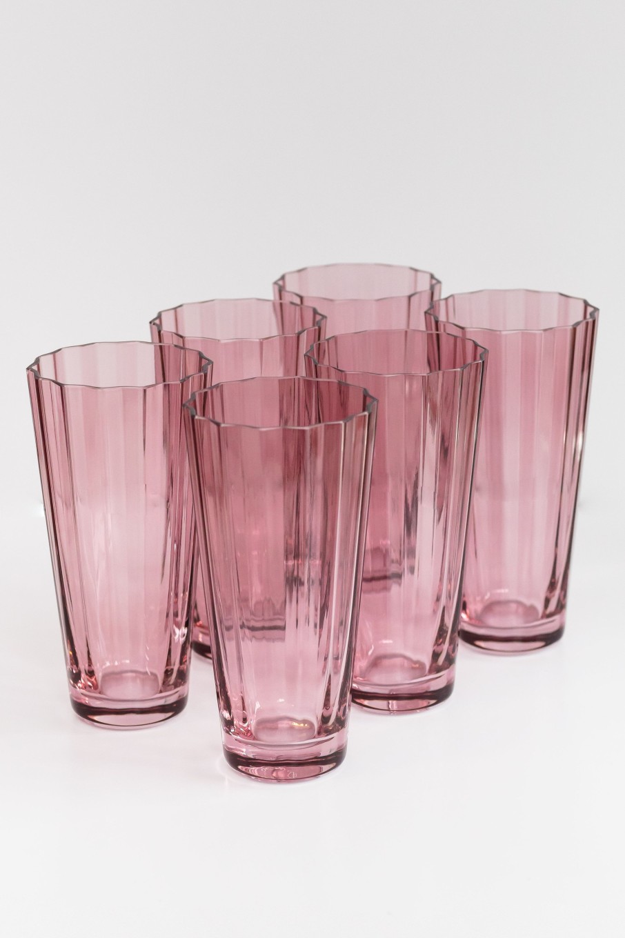 Glassware Estelle Colored Glass | Estelle Colored Sunday High Balls - Set Of 6 {Rose}