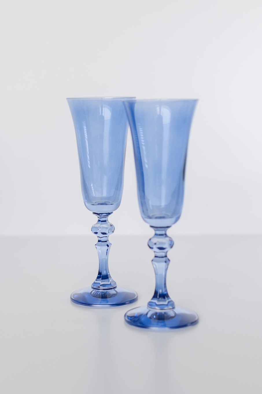 Glassware Estelle Colored Glass | Estelle Colored Regal Flute - Set Of 2 {Cobalt Blue}