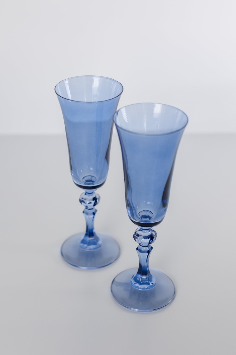 Glassware Estelle Colored Glass | Estelle Colored Regal Flute - Set Of 2 {Cobalt Blue}