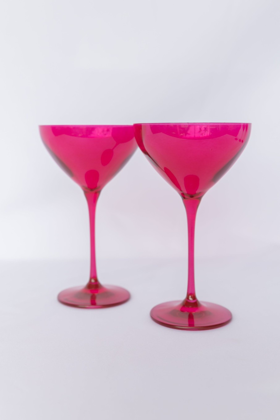 Glassware Estelle Colored Glass | Estelle Colored Martini Glass - Set Of 2 {Viva Magenta (Our Fuchsia)}