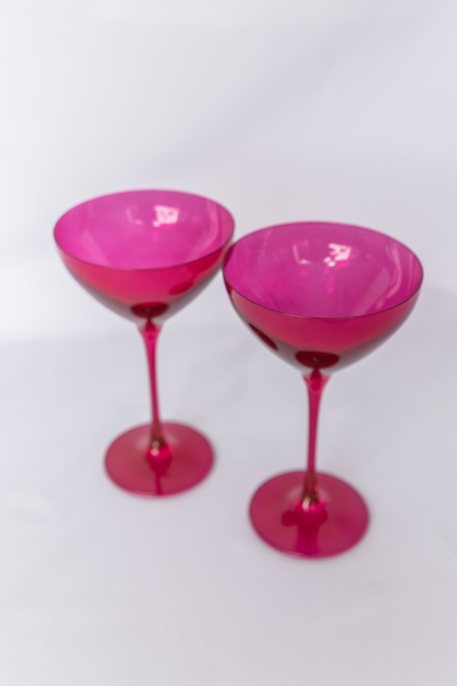 Glassware Estelle Colored Glass | Estelle Colored Martini Glass - Set Of 2 {Viva Magenta (Our Fuchsia)}