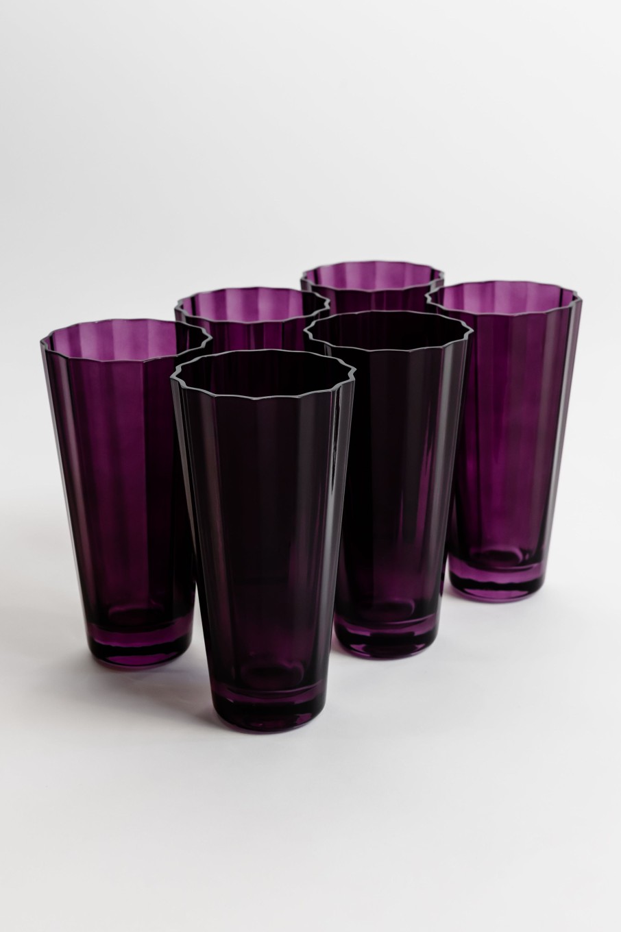 Limited Edition Holiday Estelle Colored Glass | Estelle Colored Sunday High Balls - Set Of 6 {Amethyst}