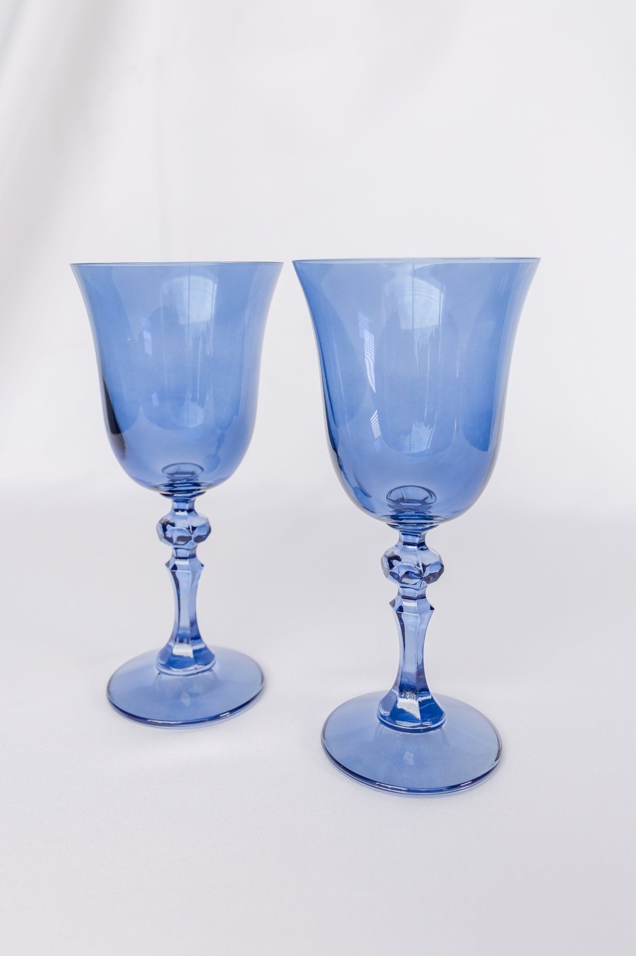 Glassware Estelle Colored Glass | Estelle Colored Regal Goblet - Set Of 2 {Cobalt Blue}