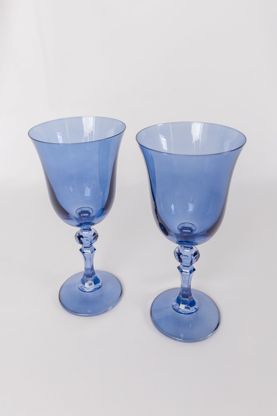 Glassware Estelle Colored Glass | Estelle Colored Regal Goblet - Set Of 2 {Cobalt Blue}