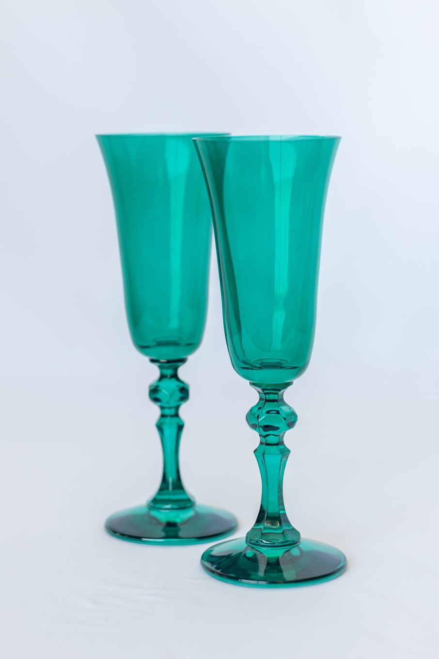 Glassware Estelle Colored Glass | Estelle Colored Regal Flute - Set Of 2 {Emerald Green}