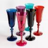 Glassware Estelle Colored Glass | Estelle Colored Regal Flute - Set Of 6 {Jewel Toned Mixed Set}