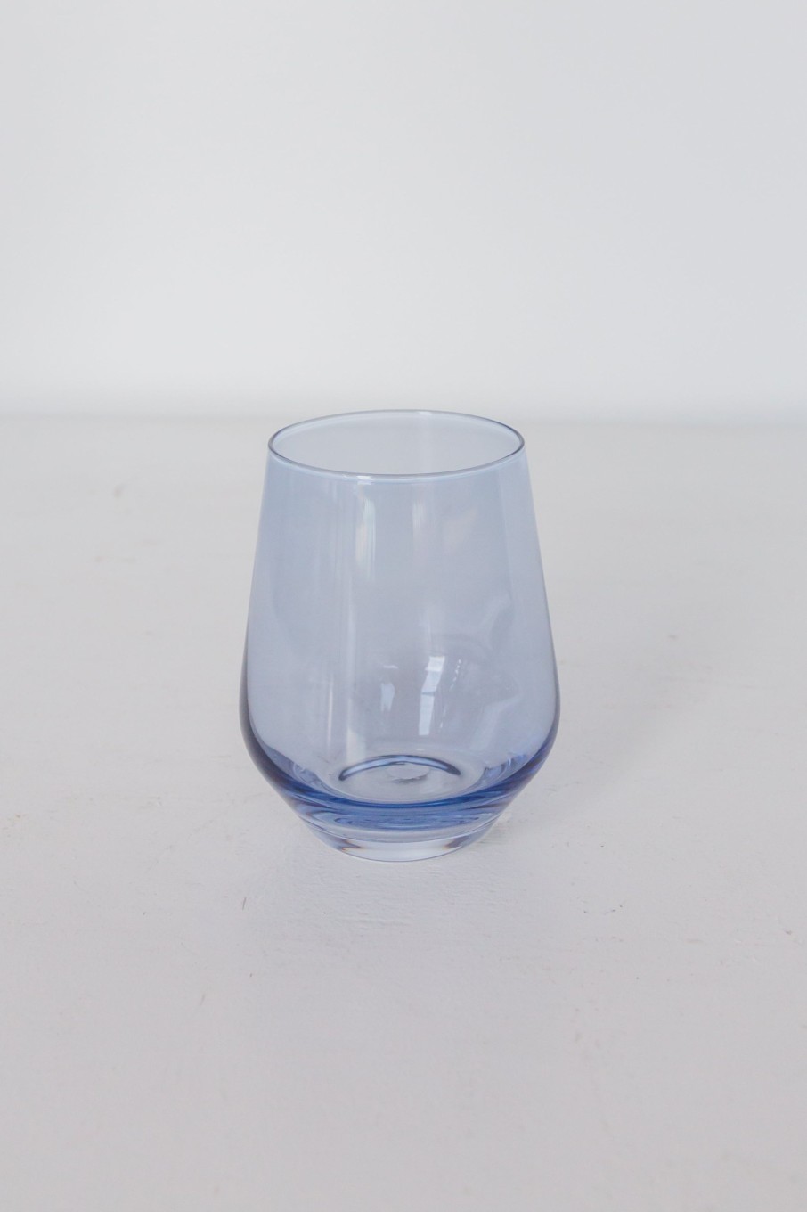 Glassware Estelle Colored Glass | Estelle Colored Wine Stemless - Set Of 2 {Cobalt Blue}