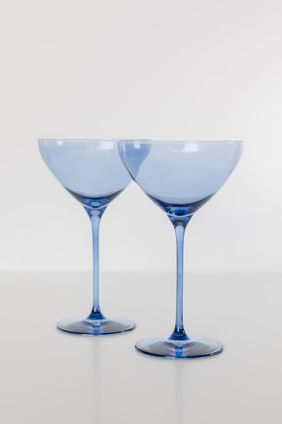 Glassware Estelle Colored Glass | Estelle Colored Martini Glass - Set Of 2 {Cobalt Blue}