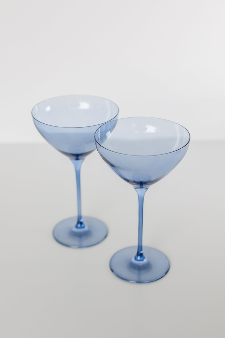 Glassware Estelle Colored Glass | Estelle Colored Martini Glass - Set Of 2 {Cobalt Blue}