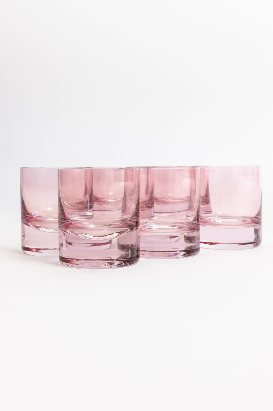 Limited Edition Holiday Estelle Colored Glass | Estelle Colored Rocks Glass - Set Of 6 {Rose)