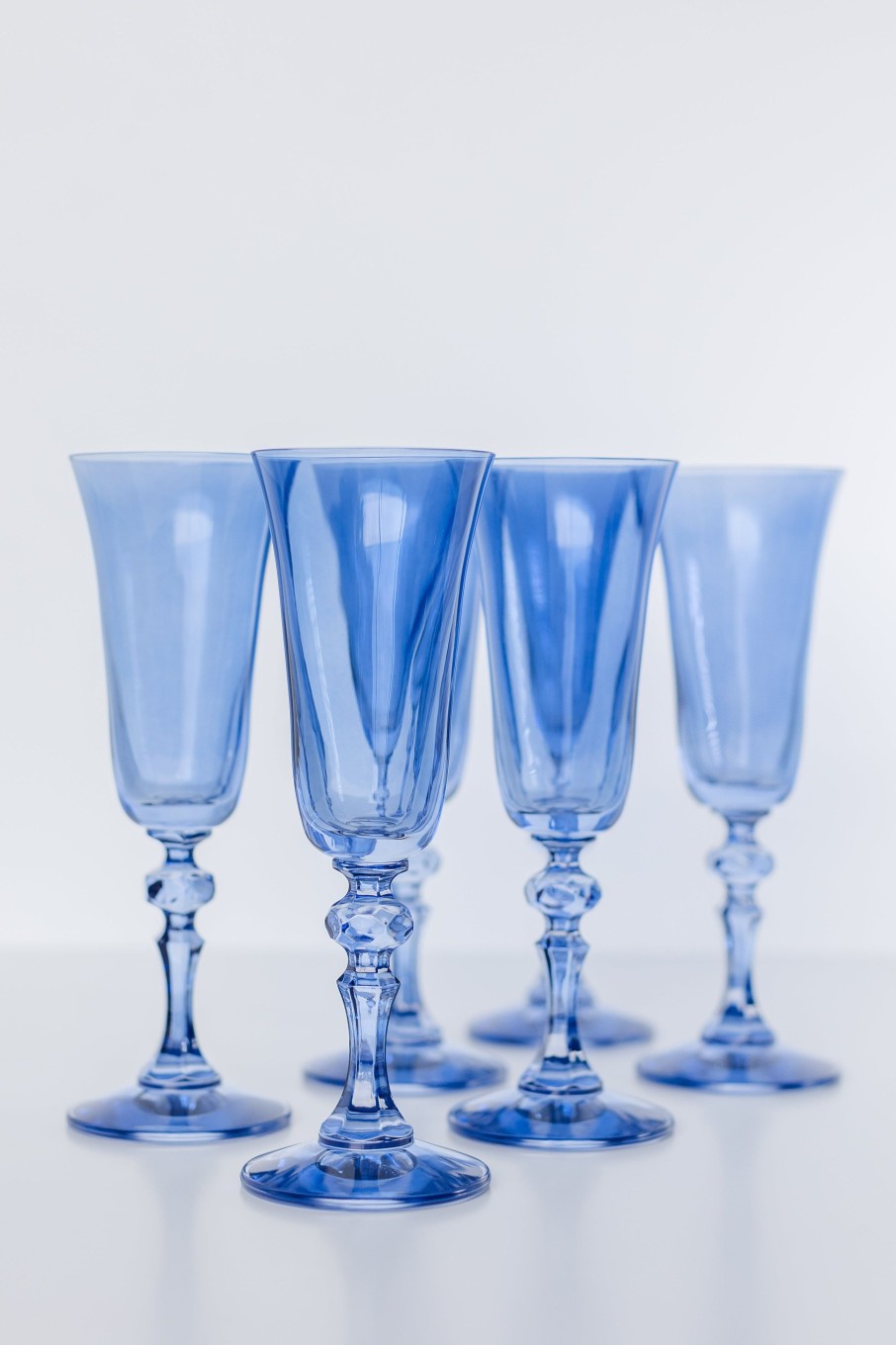 Glassware Estelle Colored Glass | Estelle Colored Regal Flute - Set Of 6 {Cobalt Blue}