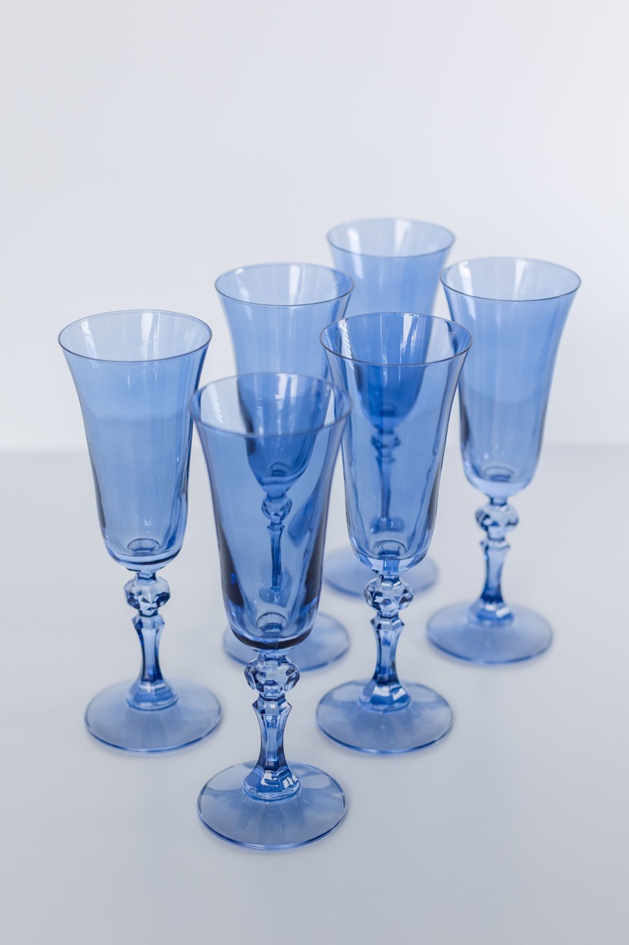 Glassware Estelle Colored Glass | Estelle Colored Regal Flute - Set Of 6 {Cobalt Blue}