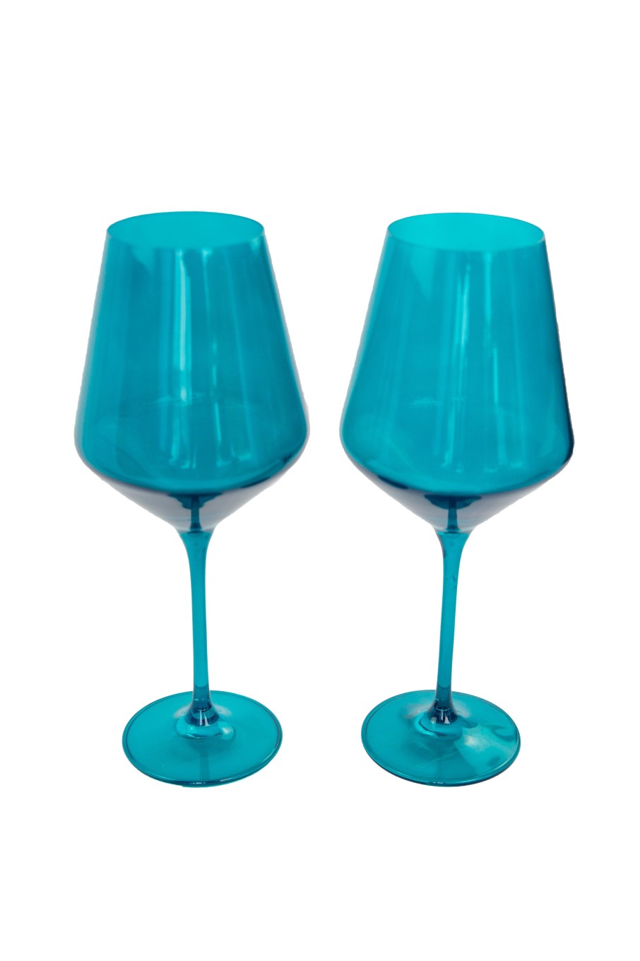 Glassware Estelle Colored Glass | Estelle Colored Wine Stemware - Set Of 2 {Teal}