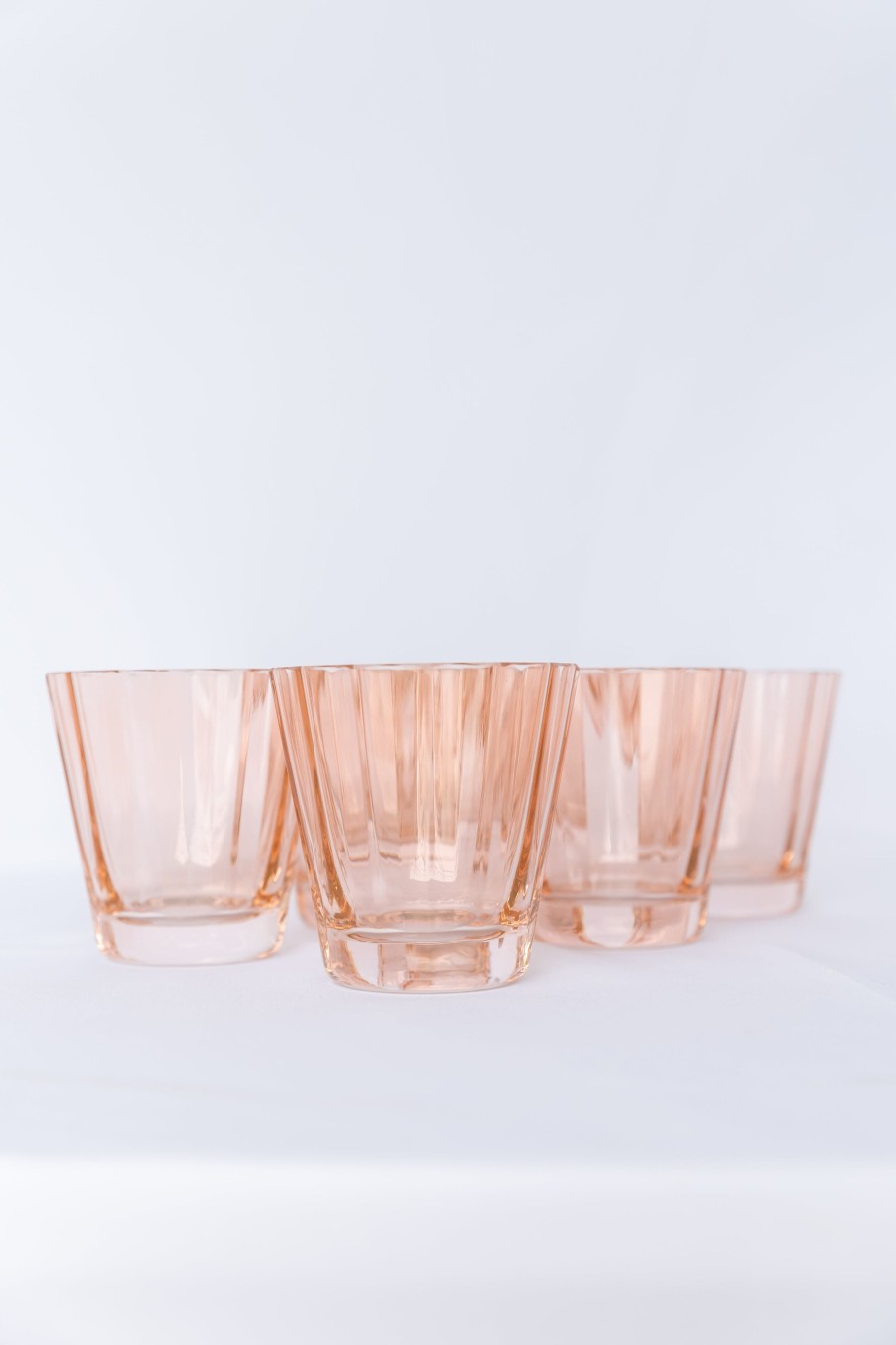 Glassware Estelle Colored Glass | Estelle Colored Sunday Low Balls - Set Of 6 {Blush Pink}