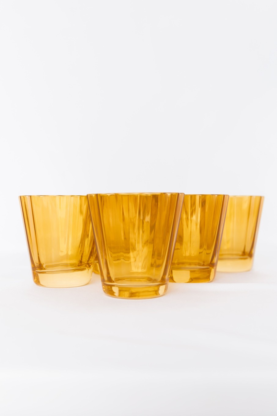 Glassware Estelle Colored Glass | Estelle Colored Sunday Low Balls - Set Of 6 {Butterscotch}