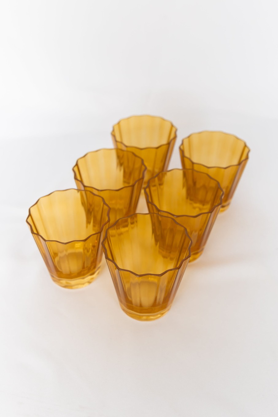 Glassware Estelle Colored Glass | Estelle Colored Sunday Low Balls - Set Of 6 {Butterscotch}