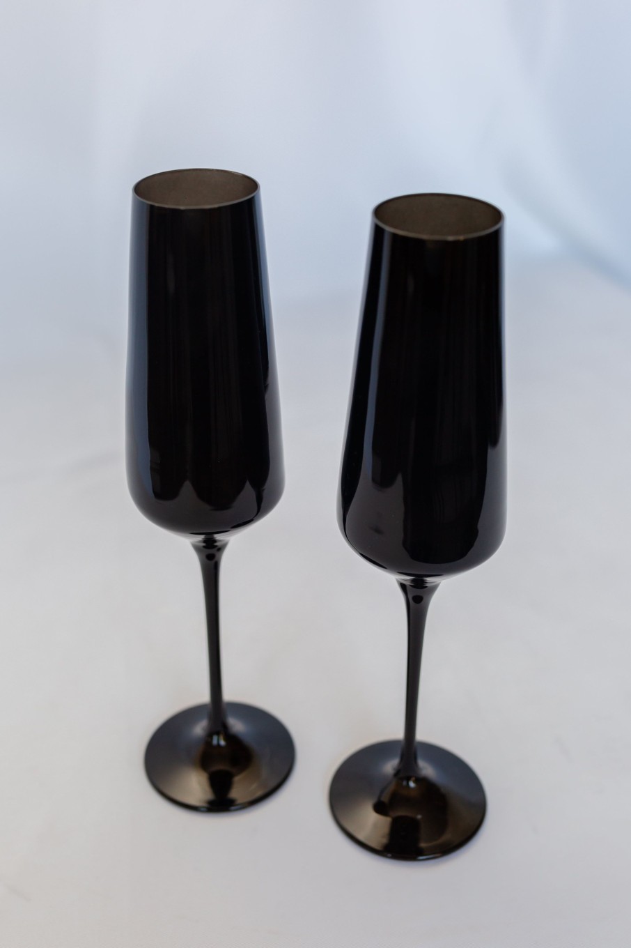 Glassware Estelle Colored Glass | Estelle Colored Champagne Flute - Set Of 2 {Black}