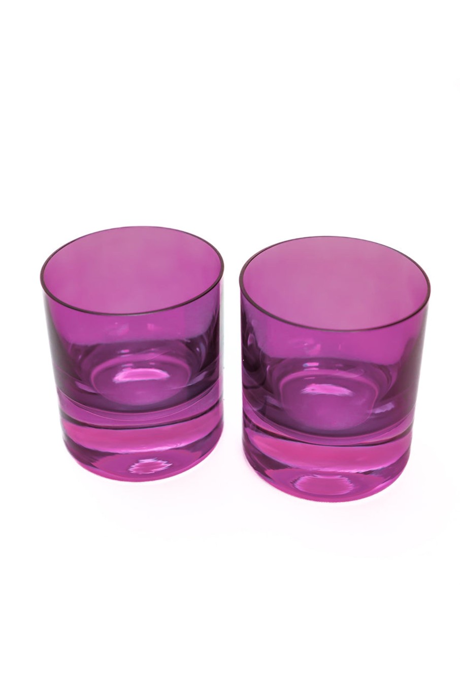 Limited Edition Holiday Estelle Colored Glass | Estelle Colored Rocks Glass - Set Of 2 {Amethyst}