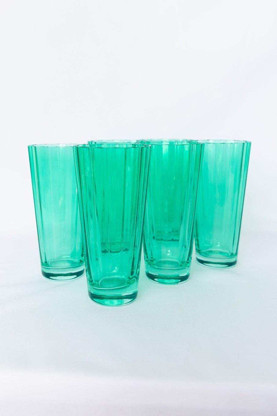 Glassware Estelle Colored Glass | Estelle Colored Sunday High Balls - Set Of 6 {Kelly Green}