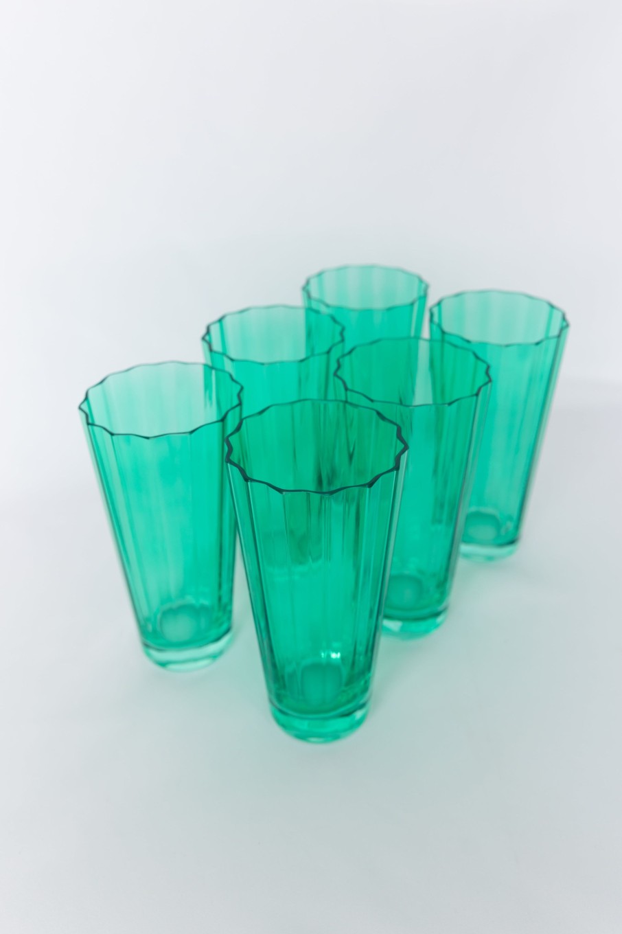 Glassware Estelle Colored Glass | Estelle Colored Sunday High Balls - Set Of 6 {Kelly Green}